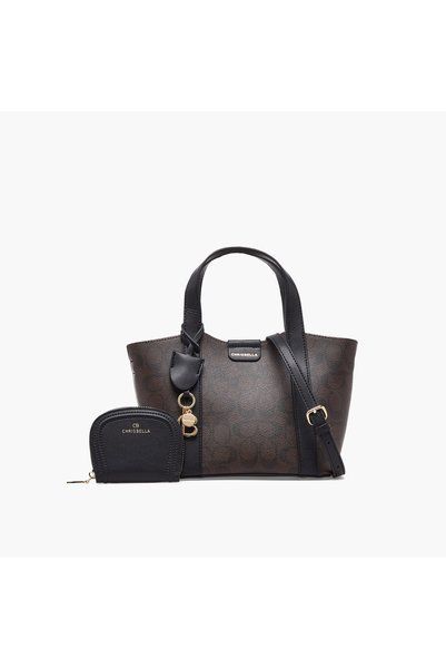 Chrisbella Printed Tote Bag with Pouch