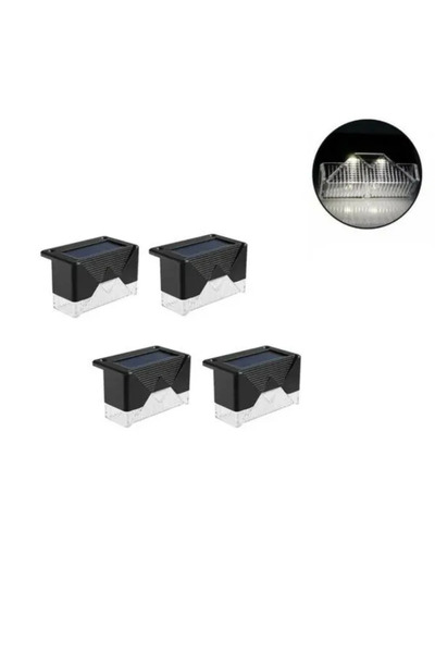 OEM Ηλιακό γωνιακό φωτιστικό νυκτός με 2 LED IP65 λευκό ψυχρό 4 τεμ.