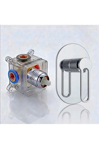 Lima خلاط مخفي وجه مع القلب 1 خط كروم 3101 LM - ليما ( ضمان عشر سنوات )