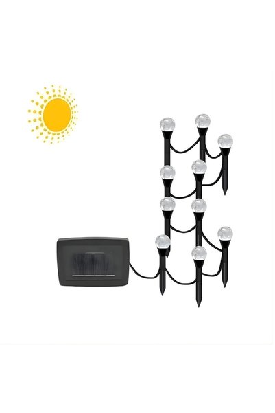 OEM Αδιάβροχα ηλιακά καρφωτά LED- χωνευτά λαμπάκια γιρλάντα 4m με ηλιακό πάνε...
