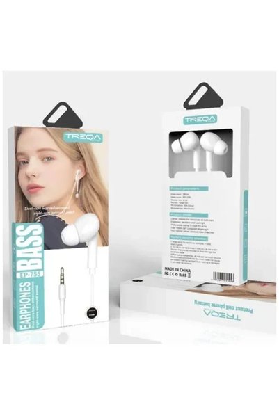 OEM Ακουστικά κινητού Handsfree In-ear με βύσμα Jack 3.5mm Treqa EP-755 σε λε...