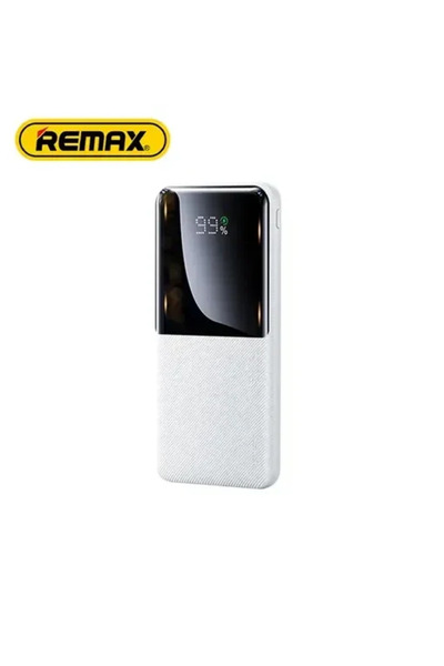 Remax γρήγορης φόρτισης 10000mAh 20W+22.5W με ενσωματωμένη οθόνη RPP-622 λευκ...