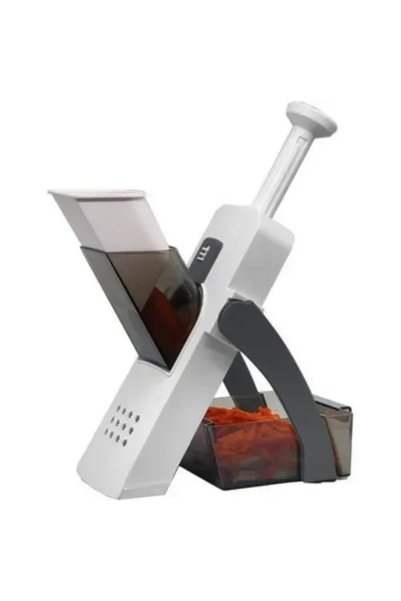 OEM Ασφαλής κόφτης λαχανικών - μαντολίνο Safe Slice Vertical Chopper σε γκρι ...