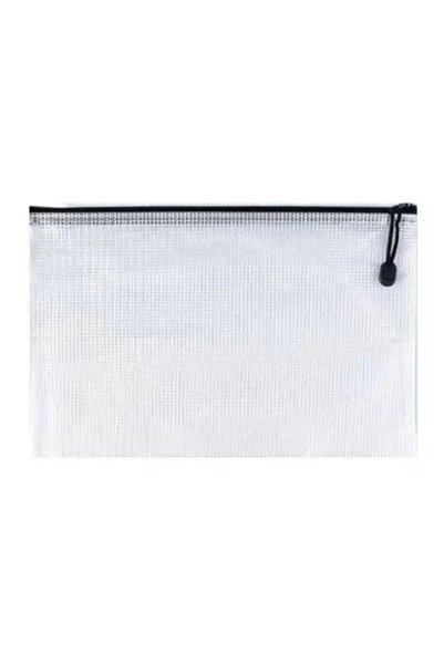 OEM Φάκελος διαφανής με φερμουάρ Α4 35x24 εκ. μαύρο Stelan 999079