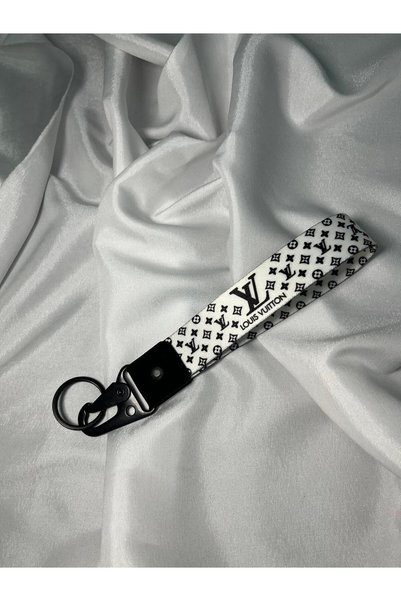 CEBECİOTO White with Black Pattern on the Top 19 cm Fabric Keyring Quality Au...