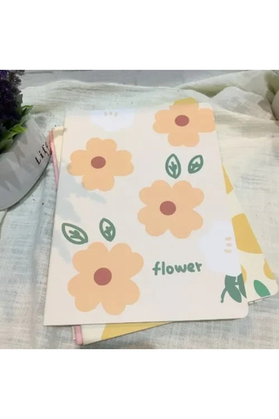 OEM Σημειωματάριο 80 φύλλων A5 ριγέ 15×21 εκ. Flower λευκό 888107