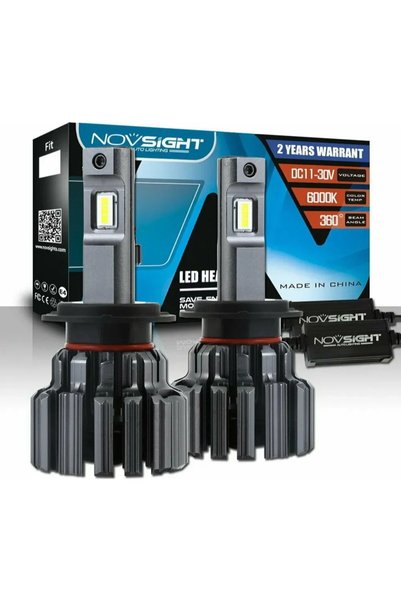 NOVSIGHT Λάμπες αυτοκινήτου F03 H7 LED 6000K ψυχρό λευκό 12-24V 70W 2 τεμάχια