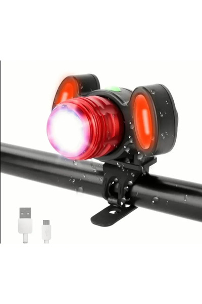 OEM LED mπροστινός προβολέας ποδηλάτου σε κόκκινο χρώμα