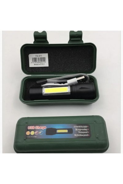 OEM Mini φακός τύπου γκλόπ LED αλουμινίου USB επαναφορτιζόμενος αδιάβροχος 9 εκ.