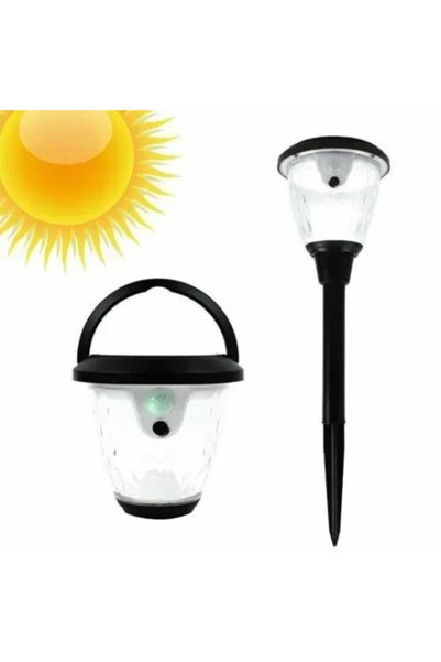 OEM Ηλιακό φαναράκι/δάδα Led 30W με ανίχνευση κίνησης GDPLUS GD-2203-D σε μαύ...