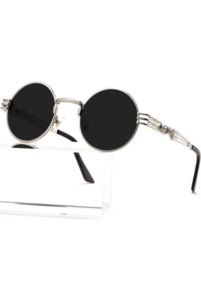 AIEYEZO Round Flip Up Sunglasses for Men and Women Rave Flip Glasses 90's Ret...