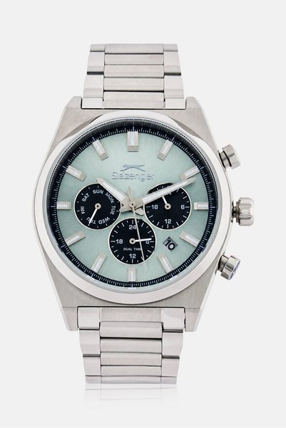 Slazenger Men SL926312330 Round Analog Watch 38mm, Silver