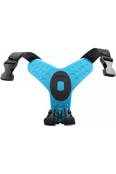 OEM Βάση κράνους μηχανής για Action Camera και Smartphone σε μπλε χρώμα