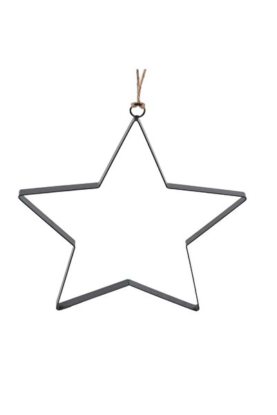 SHOPIENS Stea Metalica Neagra Decoratiuni Craciun DIY Sfoara Suspendare 30x1....