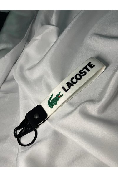 CEBECİOTO White Pattern 19 cm Fabric Keyring Quality Auto-Moto Accessory Doub...
