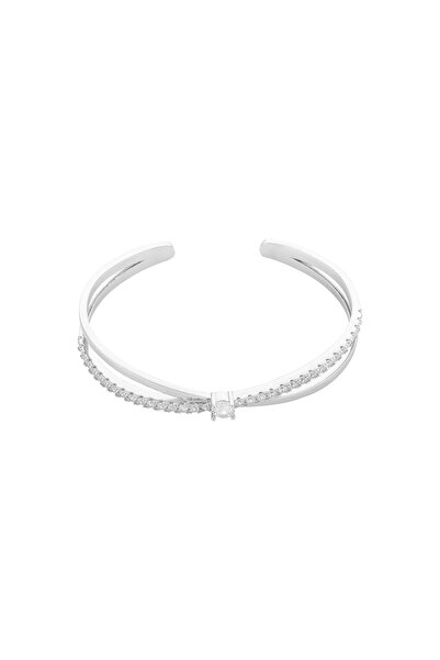 Sonis Silver Brățară din argint 925 rodiat cu zirconia fațetată și cubic zirc...