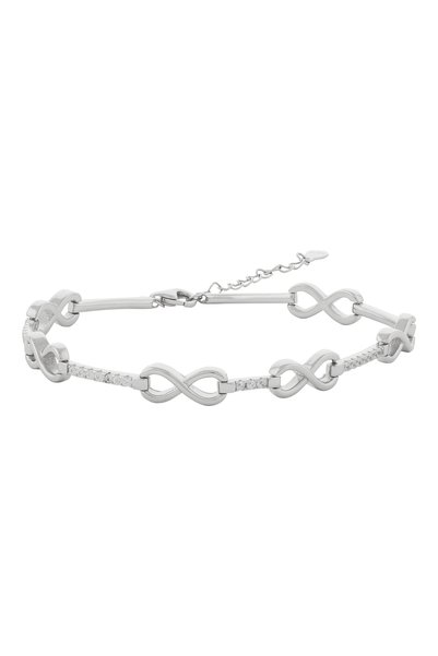 Sonis Silver Brățară din argint 925 rodiat cu cubic zirconia, transparentă - ...