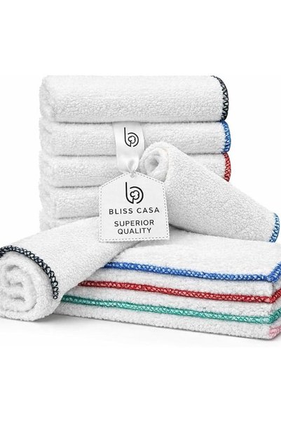 Bliss Casa - Luxury Hand Towels (40 x 70 cm, 4 Pack) - 100% Combed Cotton, Ul...
