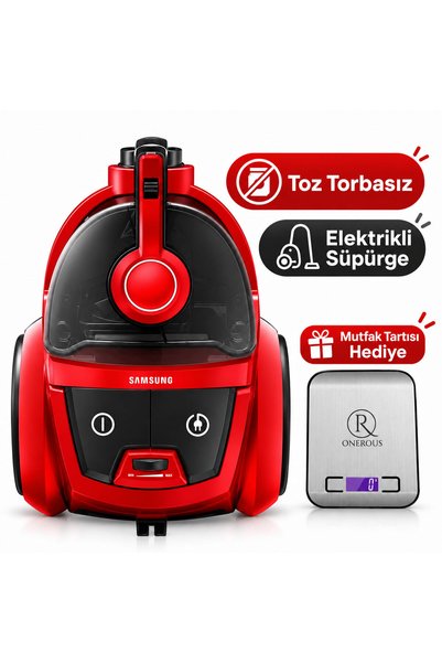 Samsung Toz Torbasız Elektrikli Süpürge mutfak tartısı Hediye(Onerous)