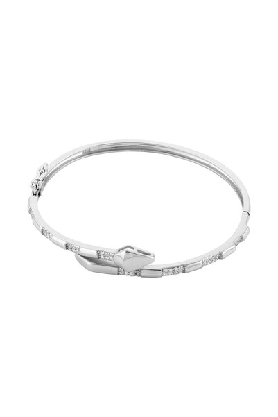 Sonis Silver Brățară fixă, din argint 925 rodiat cu cubic zirconia, transparentă