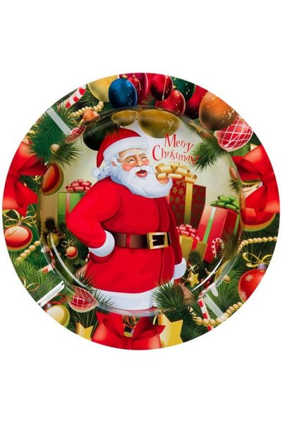 SHOPIENS Scrumiera Metalica Craciun Model Mos Craciun 14cm Decor Sarbatori Sh...