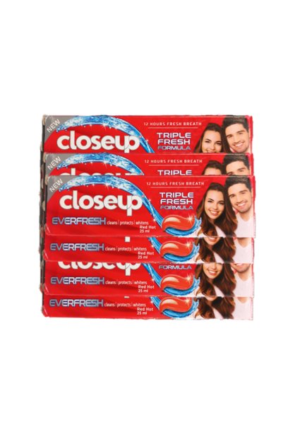 Closeup معجون أسنان إيفر فريش باللون الأحمر الساخن 25*12 مل