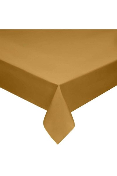 SHOPIENS Fata De Masa Plastic Aurie 274x137cm Unica Folosinta Petrecere Eveni...