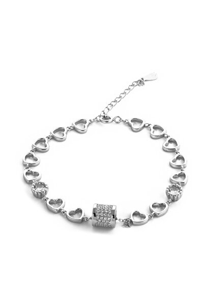 Sonis Silver Brățară din argint 925 rodiat cu zirconia fațetată și cubic zirc...