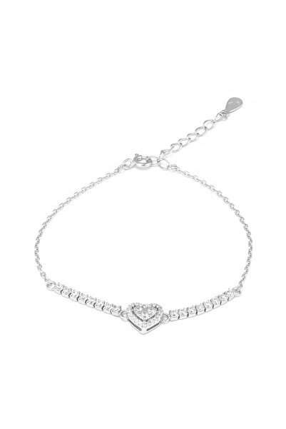 Sonis Silver Brățară din argint 925 rodiat cu zirconia fațetată și cubic zirc...