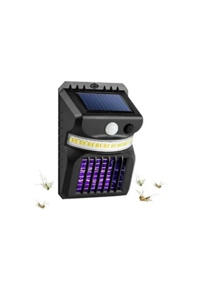 Andowl Ηλιακό φωτιστικό LED με αντικουνουπική λειτουργία Q-TY653 σε μαύρο χρώμα