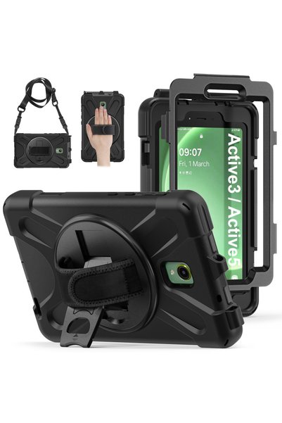 XGSM Husă pentru Samsung Galaxy Tab Active 3 T570 / 5 X306B, blindată, cu rot...
