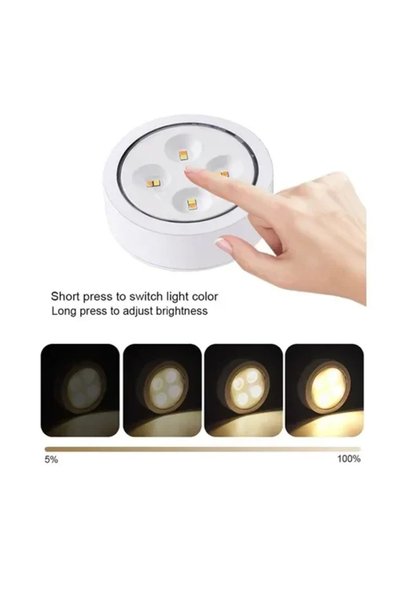 OEM Σετ 3 τεμάχια φωτιστικά LED ψυχρού/θερμού/φυσικού λευκού φωτισμού και τηλ...