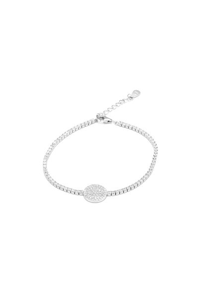 Sonis Silver Brățară din argint 925 rodiat cu cubic zirconia, transparentă