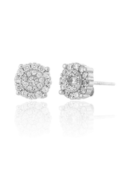 Sonis Silver Cercei din argint 925 rodiat cu cubic zirconia, transparentă - 1...