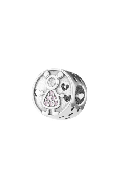 Sonis Silver Talisman din argint 925 rodiat cu zirconia fațetată și cubic zir...