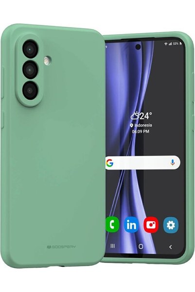 Mercury Θήκη Σιλικόνης Samsung A56 πράσινη