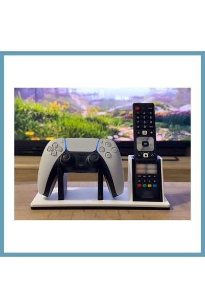 Generic Brand 3D Printing Game Handle and Tv Controller Stand Dual Compartmen...
