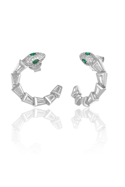 Sonis Silver Cercei din argint 925 rodiat cu zirconia fațetată și cubic zirco...