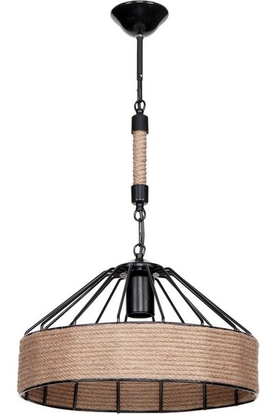 GloboStar® GloboStar Zion Vintage Κρεμαστό Φωτιστικό Σχοινί Μονόφωτο 1 x E27 ...