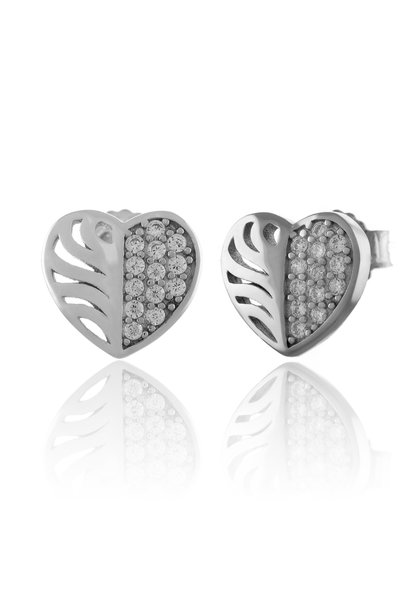 Sonis Silver Cercei din argint 925 rodiat cu cubic zirconia, transparentă - 2...