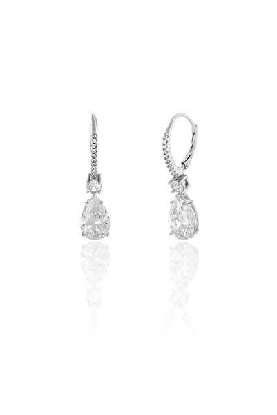 Sonis Silver Cercei din argint 925 rodiat cu zirconia fațetată și cubic zirco...