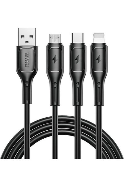 WIWU Καλώδιο Δεδομένων Σειράς Starlink Wi-045E 3-σε-1 USB A σε USB C, Micro U...