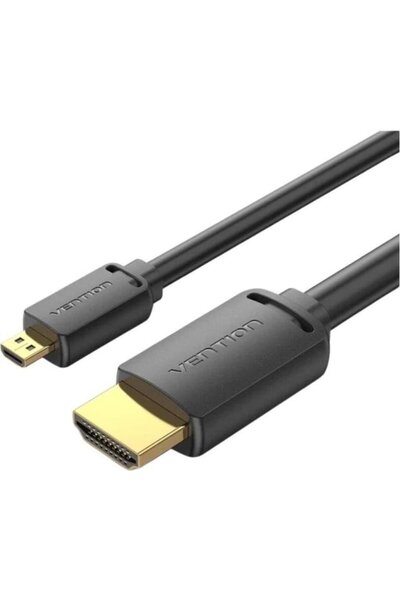 Vention Καλώδιο Micro HDMI σε HDMI 4K HD 1M Μαύρο - (AGIBF)