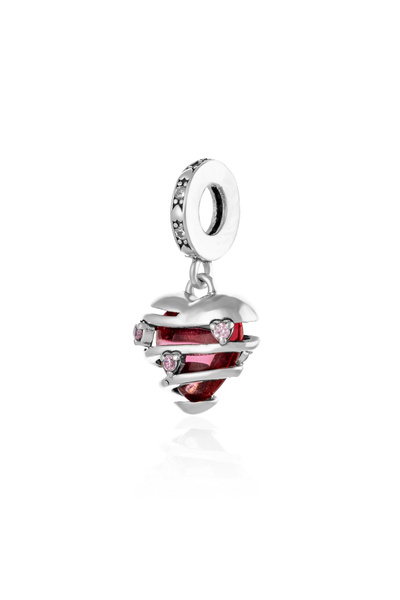 Sonis Silver Talisman din argint 925 rodiat cu zirconia fațetată și cubic zir...