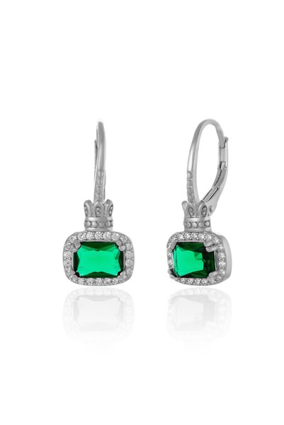 Sonis Silver Cercei din argint 925 rodiat cu zirconia fațetată și cubic zirco...