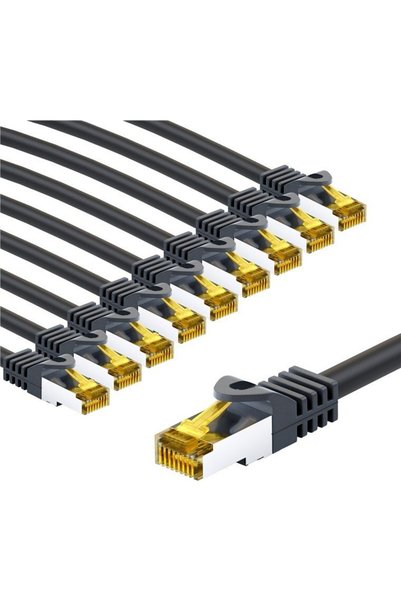 goobay Καλώδιο patch RJ45 CAT 6A S/FTP (PiMF), 500 MHz, με καλώδιο πρώτης κατ...