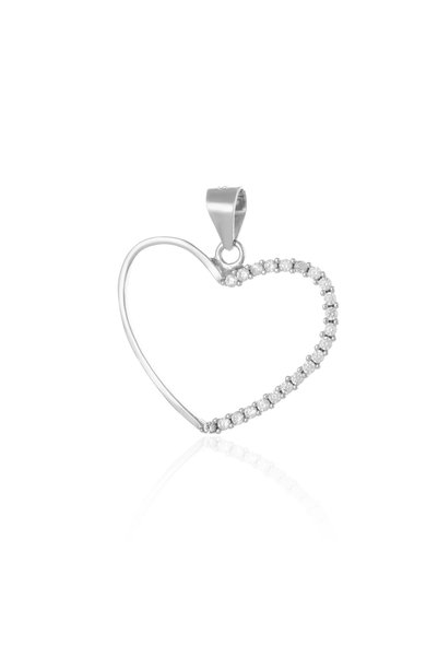 Sonis Silver Pandantiv din argint 925 rodiat cu cubic zirconia, transparentă