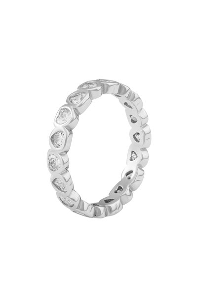 Sonis Silver Inel din argint 925 rodiat cu zirconia fațetată, transparentă - ...