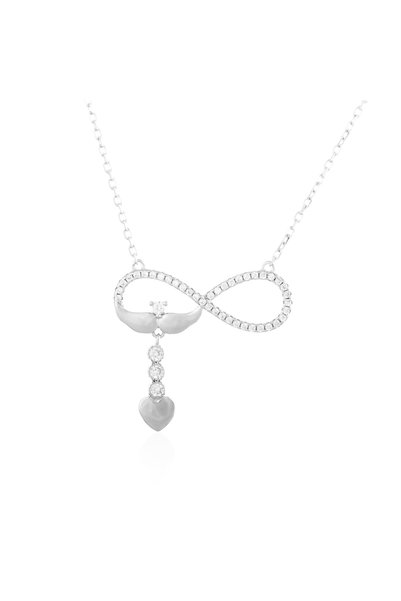 Sonis Silver Lanț din argint 925 rodiat cu zirconia fațetată și cubic zirconi...