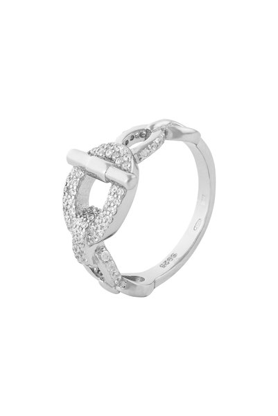 Sonis Silver Inel din argint 925 rodiat cu cubic zirconia, transparentă